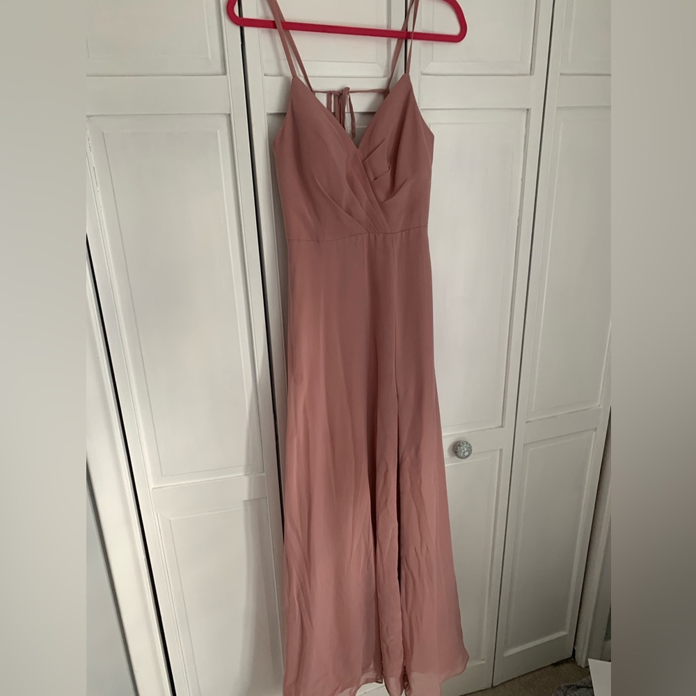 Women’s dusty rose Azazie bridesmaid dress A4 (fits size 6/8)